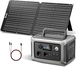 ALLPOWERS R600 Solargenerator mit Solarpanel 100W, 299WH LiFePO4 Batterie | 2x 600W (1200W Spitze…