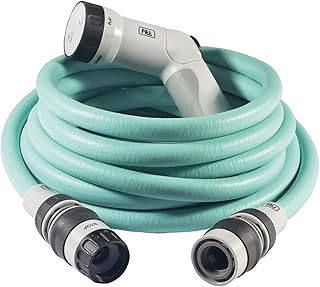 FITT IKON 15 m – Gartenschlauch, ausziehbar, kompakt, leicht und sofort einsatzbereit, mit Multif…