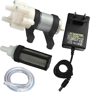 CONQUERALL 385 Wasserpumpe DC 24V Membranpumpe Set Filterschlauch mit Stromversorgung für Teetisch