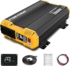 Sinus Wechselrichter 12V auf 230V Reiner Sinus 2500W/5000W 50HZ | Mit Fernbedienungsfunktion, gee…