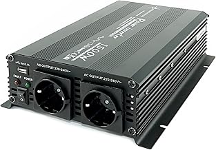 SOLARTRONICS Spannungswandler NM1500 12V 1500 Watt SCHWARZ – 3000 Watt Spitzenleistung – Wechselr…