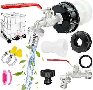 IBC Tank Zubehör Wasserfass IBC Auslaufhahn, 1000 Liter Wassertank Zubehör | IBC Tank Auslaufha…