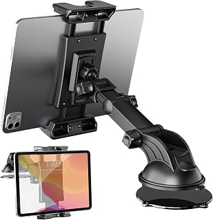 OHLPRO Tablet Halterung Auto Armaturenbrett & Windschutzscheiben,Tablethalterungen Auto 360° Dre…
