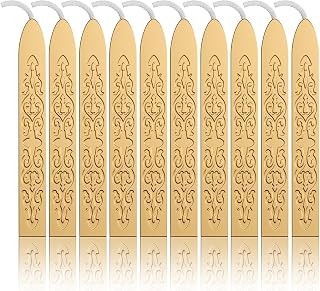 10 Stück Gold Siegelwachs Dichtungs Wachs Versiegelung Sticks | Für Einladungsschreiben, Umschl…