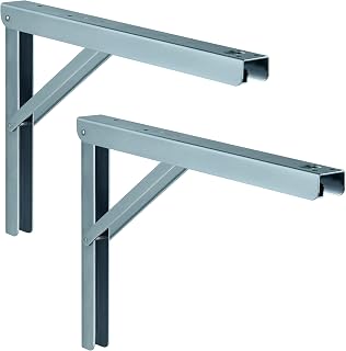 Gedotec 2X Klappkonsole 300mm hohe Tragkraft 180kg – Klappbare Tischkonsole Profi-LINE aus massiv…