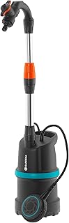 Gardena Regenfasspumpe 4000/1 mit Kabel: Tauchdruckpumpe mit integriertem Filter, Fördermenge 40…