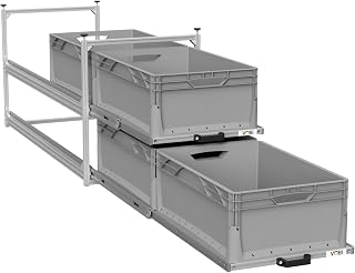 VOBI Wohnmobil Regal System Tower 4-1200, 488×1205 mm mit 2 Auszügen