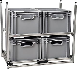 VOBI Wohnmobil Regal System Tower 3, 687×407 mm 1 Auszug und 1 Rahmen