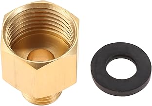 1 Stück LPG Gas Adapter 1/2″ Rechtes Innengewinde(18,7mm） auf linkes Außengewinde 1/4″ Gasher…