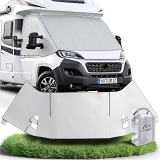NATURIZ® FIAT Ducato Frontscheibenabdeckung – hochwertige, wetterfeste Thermomatte außen mit …