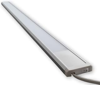 230V LED Licht Leiste 19W (120 cm) warm weiß inkl. An/Aus Schalter S47 – inkl. Netzstecker