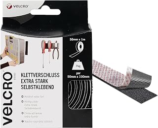 VELCRO Marke | Klettband Selbstklebend | Zuschneidbares industrielles extra starkes doppelseitige…