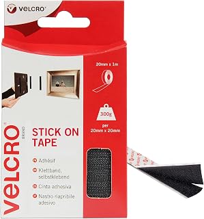 VELCRO Marke – Klettband Selbstklebend – Zuschneidbares, starkes, selbstklebendes Klettband mit K…