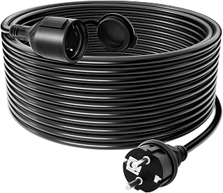 Verlängerungskabel 30m für Außenbereich – IP44 Spritzwasserschutz, Schutzkontakt Stecker, Ka…
