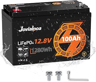 Lithium Batterie 12V 100Ah LiFePO4 für Trolling Motor, Wohnmobile und Solar
