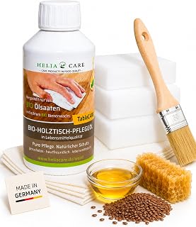 Tischöl Set „TableCARE“ | BIO Holztischpflege mit Zubehör | 250ml