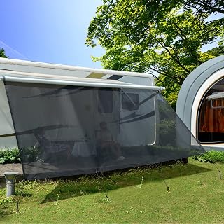 Dulepax Sonnenschutz für Campingwagen, Fallhöhe 2,46 m x 2,4 m Länge – Universal-Sonnenschut…