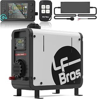 LF Bros Kompakte Dieselheizung 5kW- 12V/24V/220V-240V mit Timer LCD-Display