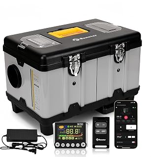 Sunster 12/24V &110-240V Diesel Luftheizung, 8KW Diesel Standheizung mit 6L Tank, Bluetooth App, …
