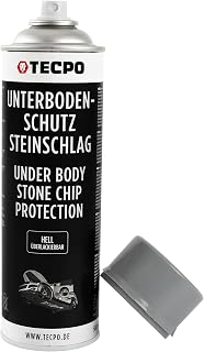 TECPO Unterbodenschutz Steinschlag Spray, 500ml UBS Auto Kfz Unterboden Versiegelung Überlackier…