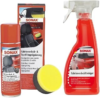 1x SONAX Profi Angebots-Set Cabrio – Reiniger & Imprägnierung – 2-TLG