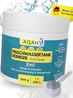 Wassertank Reiniger Wohnmobil Oxi Clean – 2in1 Camper Frischwassertank Reiniger & Entkalker – h…