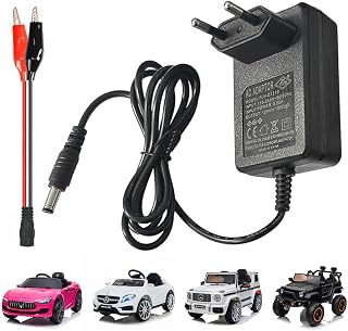 Ladegerät 12V 1A für Kinder-Elektroauto, kompatibel mit Ride-on Car, SUV