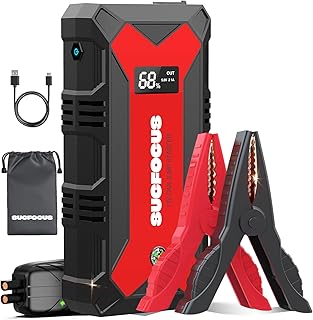 Starthilfe Powerbank für pkw, 4000A Auto Starthilfe Powerbank 12V (Bis zu 9L Benzin/8.5L Diesel)…