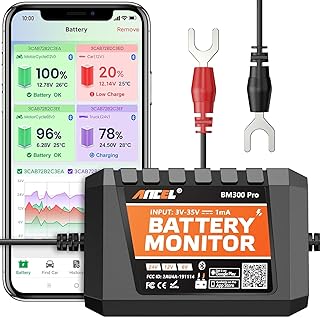 ANCEL BM300Pro Batteriewächter 6V/12V/24V Bluetooth5.3 Batterie Überwachung