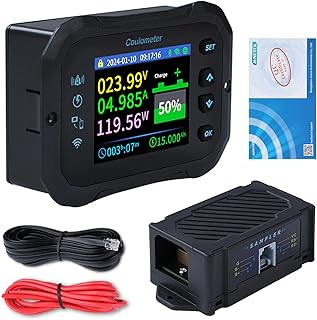 600A Wlan Batteriewächter 12V 24V 36V 48V 72V Batterie monitor 10-100V Spannungsanzeige App fern…