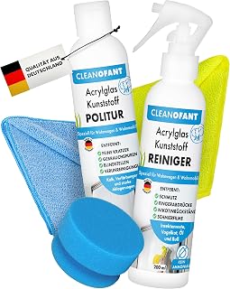 CLEANOFANT Acrylglas Kunststoff POLITUR & Reiniger Set