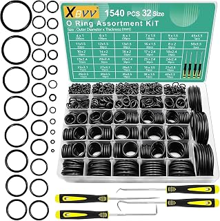 XBVV 1540 Stück 32 Größen O-Ring-Satz Dichtringe Sortiment Set