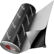 Poppstar Alubutyl Auto-Dämmung selbstklebend (Dämmmatte 2mm, 5m × 40cm (2m²)), 1 Rolle, schwarz