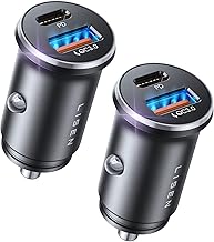 LISEN 2-Pack Zigarettenanzünder USB C – 54W Metall Auto Ladegerät, PD&QC3.0 KFZ Ladegerat 12V U…