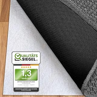 Teppich Antirutschunterlage (80 x 150 cm) – Ohne Weichmacher – Extra sichere Antirutschmatte für…