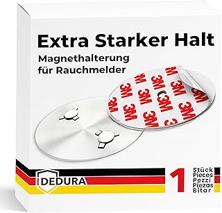 Rauchmelder Magnethalter mit extra starken Klebepads – ohne Bohren und Schrauben – Magnethalterun…