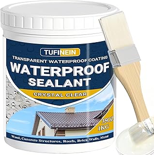 Transparenter Wasserdichter Beschichtungsmittel 1KG, TUFINEIN Wasserdichte Isolier-Dichtstoff-Emu…