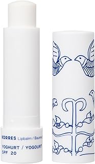 KORRES pflegender Lip Balm Yoghurt SPF 20, farbloser Lippenpflege Stift mit Johanniskrautöl, der…