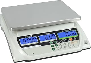 Geeichte Ladenwaage WKA-PRP 15 kg – Teilung 5g mit integriertem Akku Marktwaage Waage
