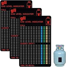 3 Stück Magnetische Füllstandsanzeige, Gasflasche Füllstandsanzeige für Propan-Gas, Weiche Ma…