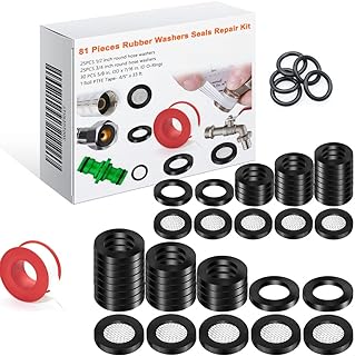 PTFE-Band-Wasserhahn-Unterlegscheiben, Gummi-O-Ringe, Duschschlauch-Unterlegscheiben-Set für San…