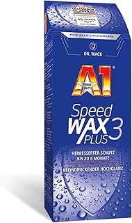 DR. WACK – A1 Speed Wax Plus 3 500 ml – Autowachs mit Wasserabperl-Effekt – Besserer Schutz & Gla…