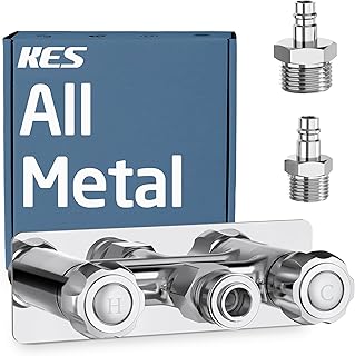KES Ganzmetall RV Außenduscharmatur 10,2 cm, Wohnmobil Duschventil Ersatz, Camper Außendusche W…