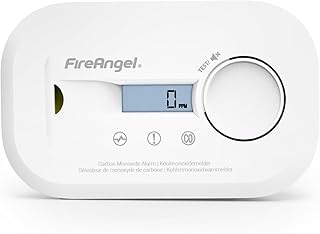 FireAngel FA6812 Kohlenmonoxid Melder, Tragbarer CO Melder mit LCD Anzeige – Mit 10-Jahres-Sens…