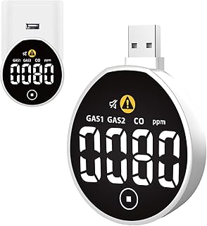 Mini-USB-Schnittstelle integrierter Kohlenmonoxid-Brenngasdetektor, Einstellbarer USB-Schnittstel…