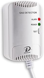 Gasmelder, Erdgas/LPG/Kohlengas Monitor, Methan Propan Butangas Alarm für brennbares Gas, Blitzl…