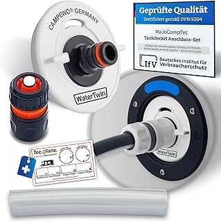 WATERTWIN Tankdeckel mit Wasseranschluss | Wassertankdeckel Befülladapter für Wassereinfüllstu…
