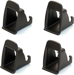 isofix einführhilfe, Unviersal Befestigungssysteme für Autositze, Schwarz (4 Stücke Schwarz)