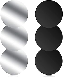 Metallplatte Metallplättchen Selbstklebend, 6 Stück Handy Metall Platte Selbstklebende Set, Mit…