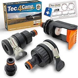 ALLCONNECT universal Wasserhahn Anschluss Set | verstellbarer Wasser Hahnanschluss für Aussenhah…